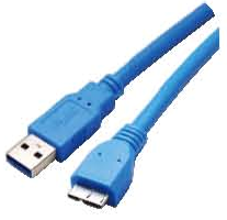 USB 3.0 A male to micro B male