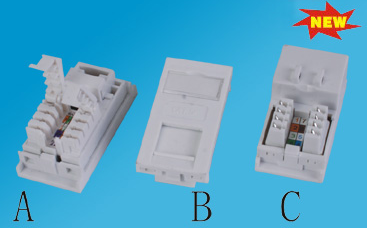 Cat.5e/6 keystone jack 