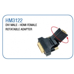 DVI MALE-HDMI FEMALE ROTATABLE ADAPTER