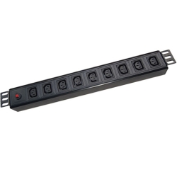 IEC PDU, 9ways C13, W/ overload protection