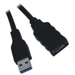 1.8M USB3.0 A/M to A/F black