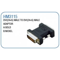 DVI(24+5)MALE TO DVI(24+5)MALE ADAPTOR