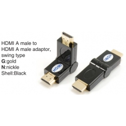 TR-13-010-1 HDMI A male to HDMI A female adaptor,swing type