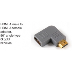 TR-10-020 HDMI A male to HDMI A female adaptor,90°angle type