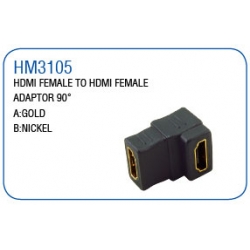 HDMI FEMALE TO HDMI FEMALE ADAPTOR 90°