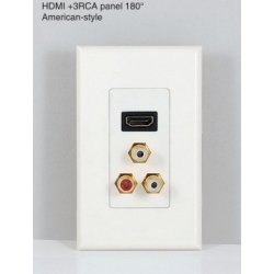 TR-10-084 HDMI+3RCA panel 180°American-style