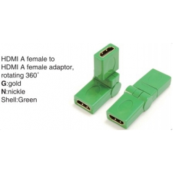 TR-13-008-4 HDMI A male to HDMI A female adaptor,rotating 360°
