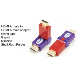 HDMI A male to HDMI A female adaptor,swing type