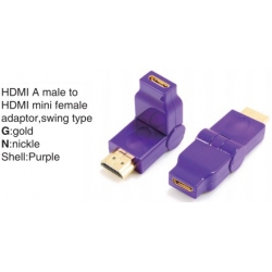 TR-13-005-6 HDMI A male to HDMI mini female adaptor,swing type
