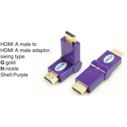 HDMI A male to HDMI A female adaptor,swing type