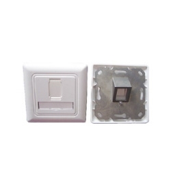 1 Port Wall Plate For Cat.6a Keystone Jack