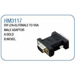 DVI(24+5)FEMALE TO VGA MALE ADAPTOR