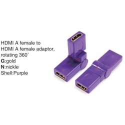 TR-13-008-6 HDMI A male to HDMI A female adaptor,rotating 360°