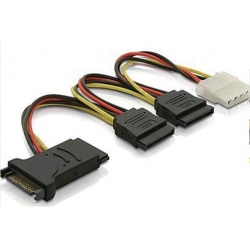 Power SATA Cable ADP SATA 15Pin Female male to SATA 15Pin/power 4pin