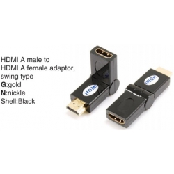 TR-13-009-1 HDMI A male to HDMI A female adaptor,swing type