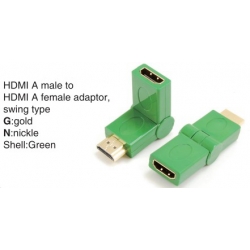 TR-13-009-4 HDMI A male to HDMI A female adaptor,swing type