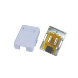 Cat.6 RJ45 surface jack 1 port