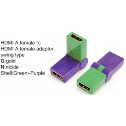 TR-13-007-8 HDMI A female to HDMI A female adaptor,swing type