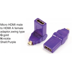 TR-13-001-6 Micro HDMI male to HDMI A female adaptor,swing type
