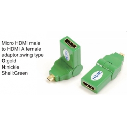 TR-13-001-5 Micro HDMI male to HDMI A female adaptor,swing type