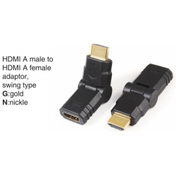 TR-10-018 HDMI A male to HDMI A female adaptor,swing type