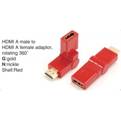 TR-13-006-2 HDMI A male to HDMI A female adaptor,rotating 360°