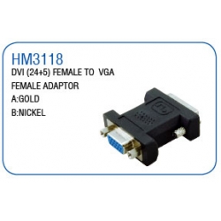 DVI(24+5)FEMALE TO VGA FEMALE ADAPTOR