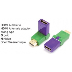 TR-13-009-8 HDMI A male to HDMI A female adaptor,swing type