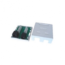 Cat.6 RJ45_RJ12 surface jack 2 ports