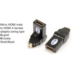 TR-13-001-1 Micro HDMI male to HDMI A female adaptor,swing type