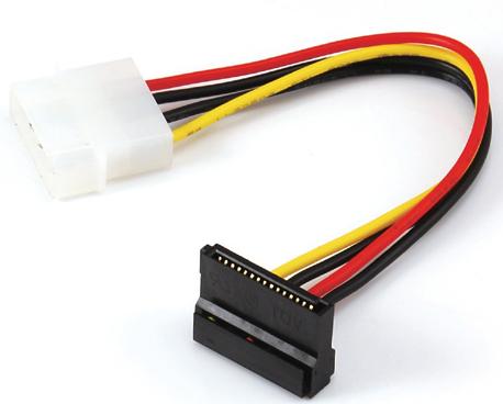 Power SATA Cables SATA 15Pin angled-power 4pin