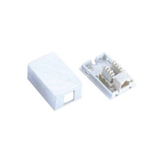 CAT.5E/6 Surface Mount Box Single Port