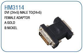 DVI(24+1)MALE TO(24+5) FEMALE ADAPTOR