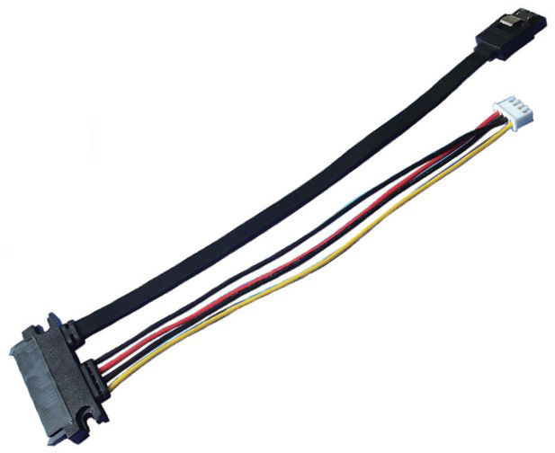 SATA 7+15Pin Female to SATA 7Pin+XH2.5 4Pin