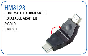HDMI MALE TO HDMI MALE ROTATABLE ADAPTER