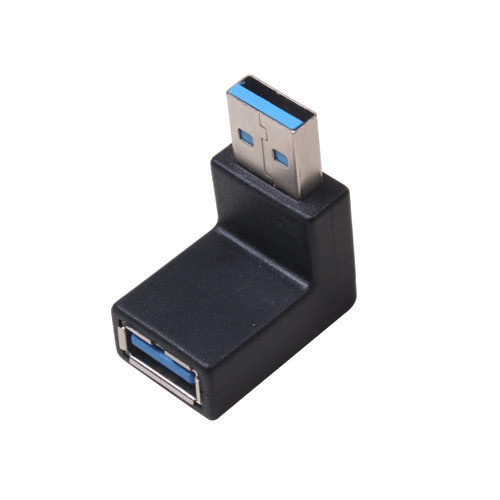 USB 3.0 A Male TO A Female 90° Angle ADAPTOR