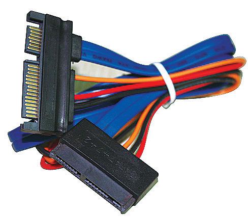 SATA 7+15Pin Male to 7+7+2 Female