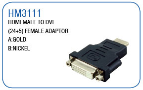 HDMI MALE TO DVI (24+5)FEMALE ADAPTOR