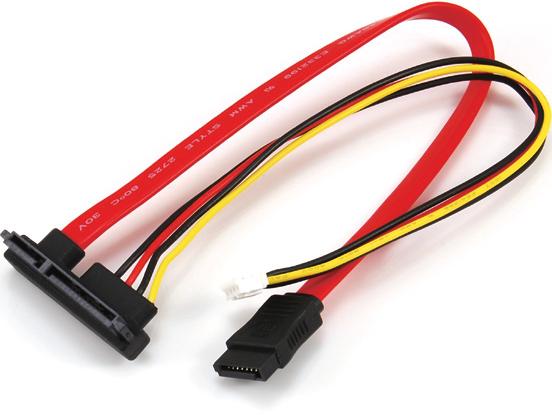 SATA 7+15Pin Female to SATA 7Pin+Power 4Pin