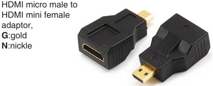 TR-12-P-003 HDMI micro male to HDMI mini female adaptor