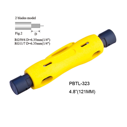 Coaxial Cable Stripper 2-Blades Model