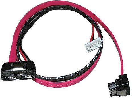 SATA 7+6Pin Female to SATA 7Pin+Power 5Pin