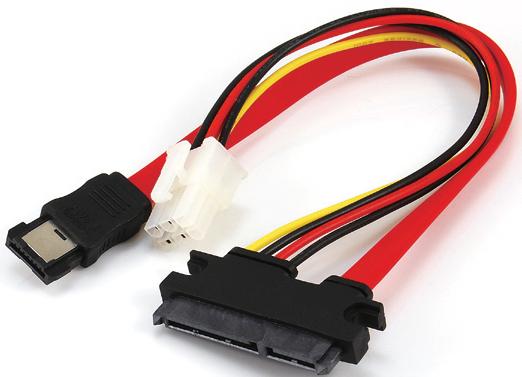 SATA 7+15Pin Female to ESATA 7Pin+power 4Pin