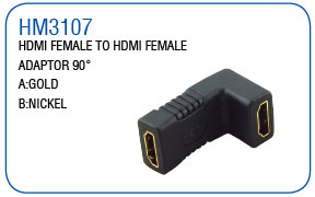 HDMI FEMALE TO HDMI MALE ADAPTOR 90°