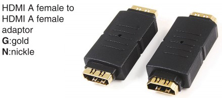 TR-10-P-007 HDMI A male to HDMI A male adaptor