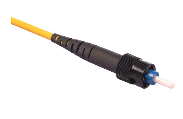 Single Mode ST Connector on 2mm Jacketed Fiber