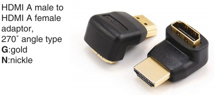 TR-12-P-019A HDMI A male to HDMI A female adaptor