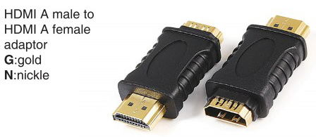 TR-10-P-015 HDMI A male to HDMI A male adaptor