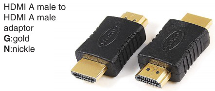 TR-10-P-021 HDMI A male to HDMI A male adaptor