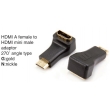 HDMI A male to HDMI mini male adaptor 270°angle type